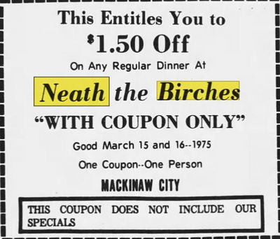 Bière de Mac Brew Works (Neith the Birches) - Mar 1975 Ad